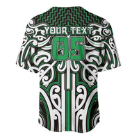 Custom Aotearoa Ngai Tahu Baseball Jersey Maori Tribal Pattern Mix Poutama