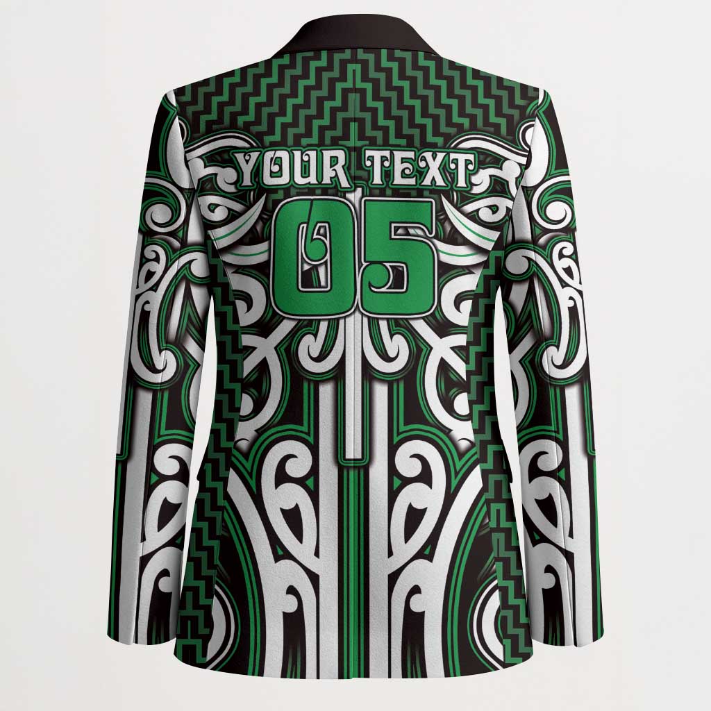 Custom Aotearoa Ngai Tahu Blazer Maori Tribal Pattern Mix Poutama
