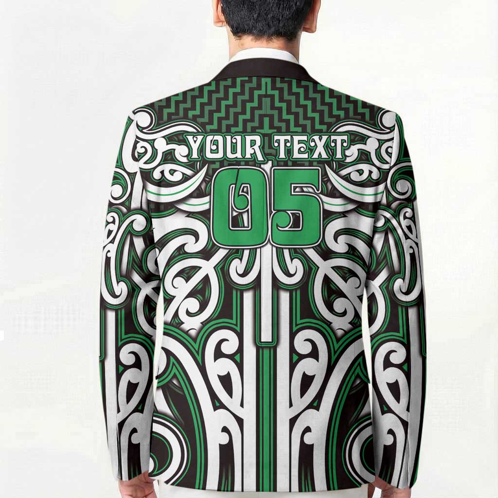 Custom Aotearoa Ngai Tahu Blazer Maori Tribal Pattern Mix Poutama