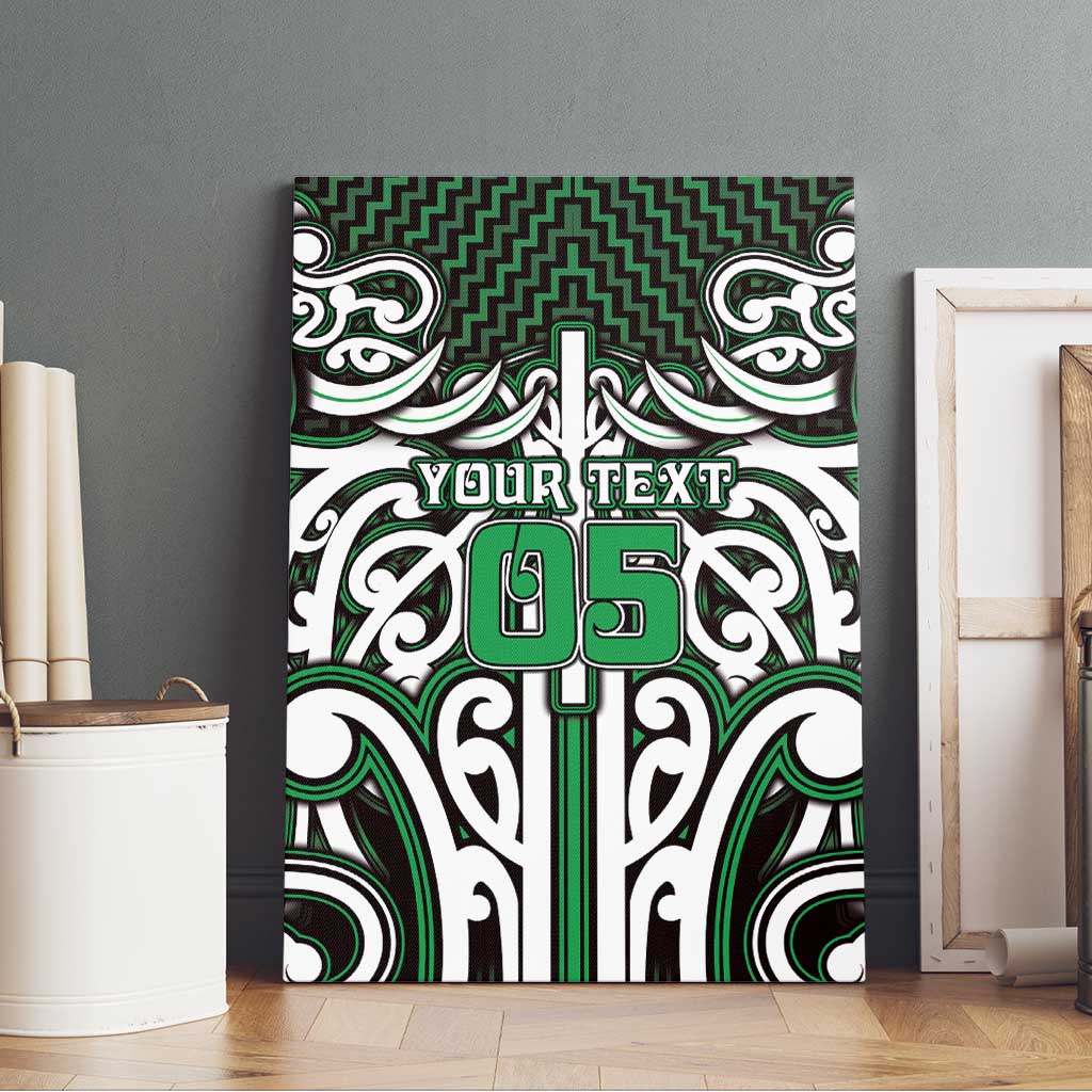 Custom Aotearoa Ngai Tahu Canvas Wall Art Maori Tribal Pattern Mix Poutama