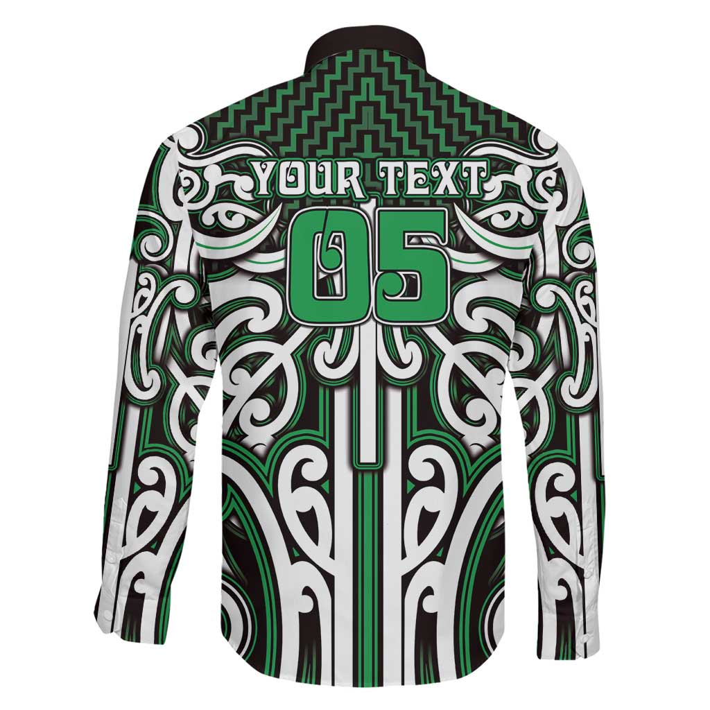 Custom Aotearoa Ngai Tahu Family Matching Off The Shoulder Long Sleeve Dress and Hawaiian Shirt Maori Tribal Pattern Mix Poutama LT05 - Polynesian Pride
