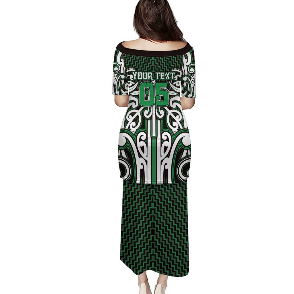 Custom Aotearoa Ngai Tahu Family Matching Puletasi and Hawaiian Shirt Maori Tribal Pattern Mix Poutama LT05 - Polynesian Pride