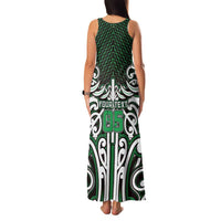 Custom Aotearoa Ngai Tahu Family Matching Tank Maxi Dress and Hawaiian Shirt Maori Tribal Pattern Mix Poutama LT05 - Polynesian Pride