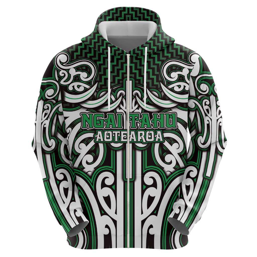 Custom Aotearoa Ngai Tahu Hoodie Maori Tribal Pattern Mix Poutama
