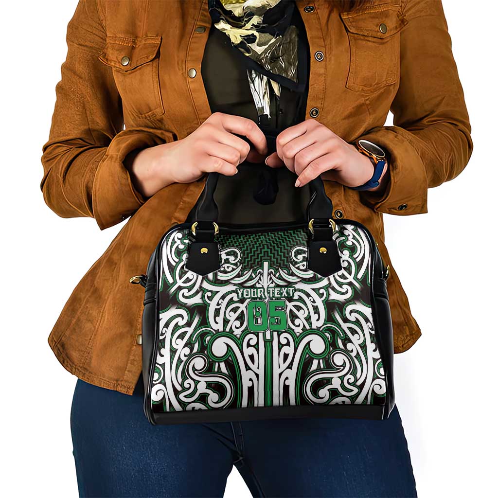 Custom Aotearoa Ngai Tahu Shoulder Handbag Maori Tribal Pattern Mix Poutama