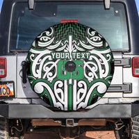 Custom Aotearoa Ngai Tahu Spare Tire Cover Maori Tribal Pattern Mix Poutama