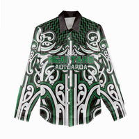 Custom Aotearoa Ngai Tahu Women Casual Shirt Maori Tribal Pattern Mix Poutama