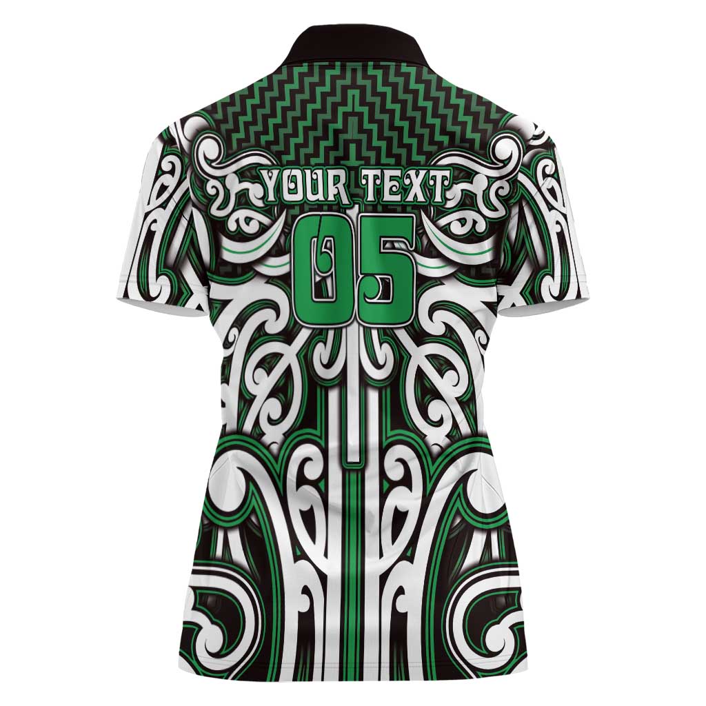 Custom Aotearoa Ngai Tahu Women Polo Shirt Maori Tribal Pattern Mix Poutama LT05 - Polynesian Pride