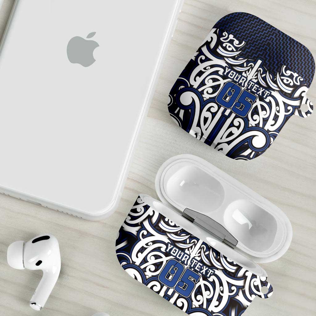 Custom Aotearoa Ngati Tuwharetoa AirPods Case Maori Tribal Pattern Mix Poutama