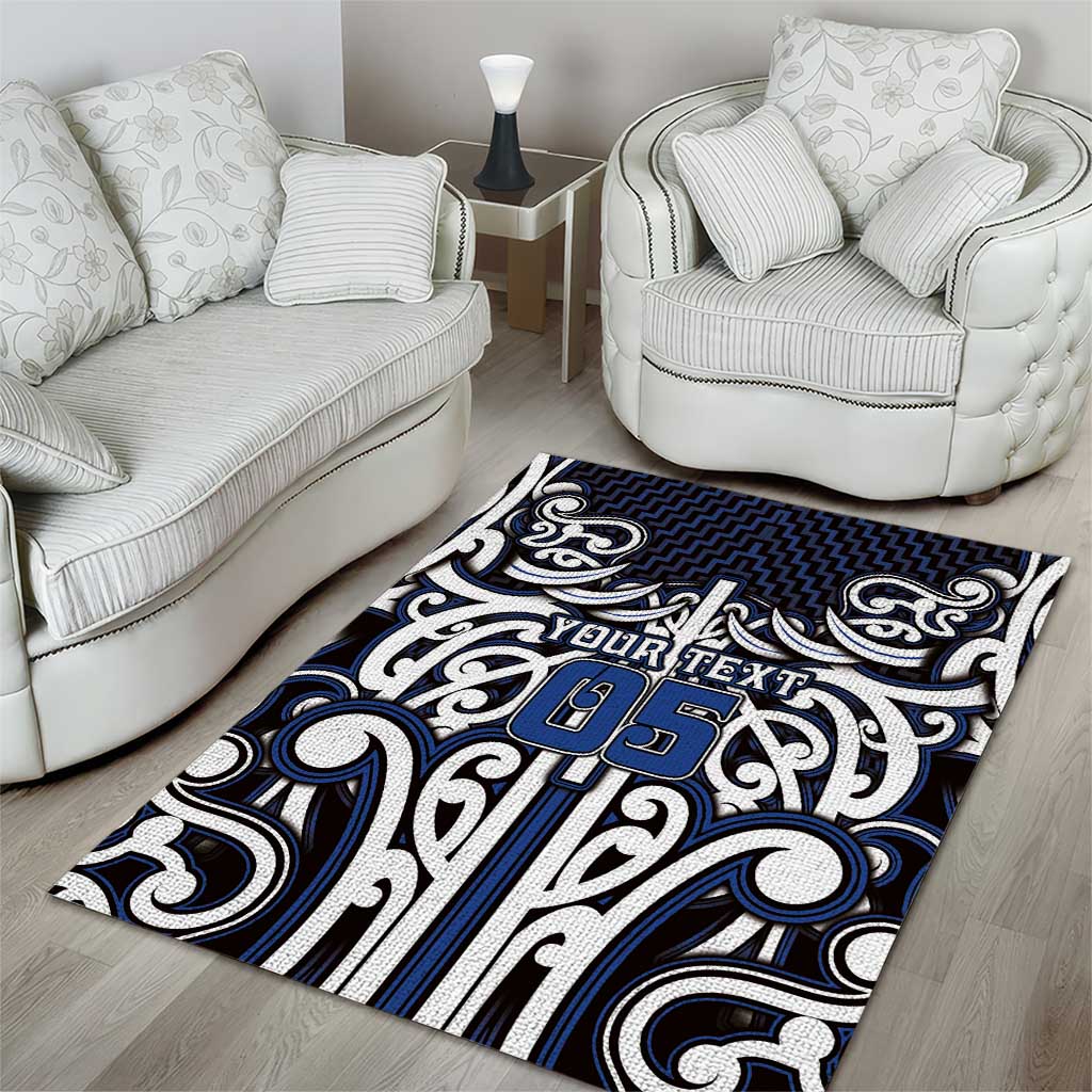 Custom Aotearoa Ngati Tuwharetoa Area Rug Maori Tribal Pattern Mix Poutama