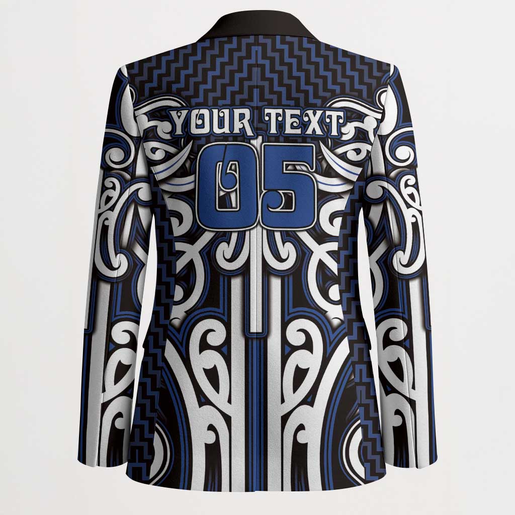 Custom Aotearoa Ngati Tuwharetoa Blazer Maori Tribal Pattern Mix Poutama