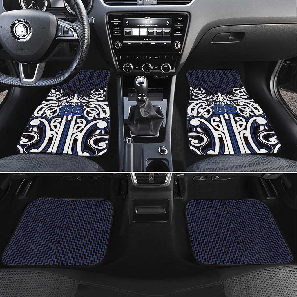 Custom Aotearoa Ngati Tuwharetoa Car Mats Maori Tribal Pattern Mix Poutama