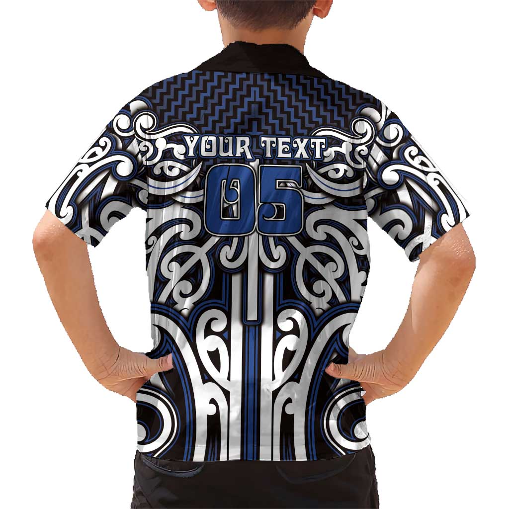 Custom Aotearoa Ngati Tuwharetoa Family Matching Off Shoulder Maxi Dress and Hawaiian Shirt Maori Tribal Pattern Mix Poutama LT05 - Polynesian Pride