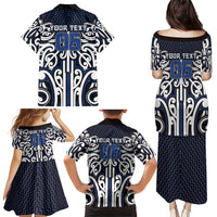 Custom Aotearoa Ngati Tuwharetoa Family Matching Puletasi and Hawaiian Shirt Maori Tribal Pattern Mix Poutama LT05 - Polynesian Pride
