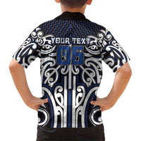 Custom Aotearoa Ngati Tuwharetoa Family Matching Tank Maxi Dress and Hawaiian Shirt Maori Tribal Pattern Mix Poutama LT05 - Polynesian Pride