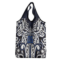 Custom Aotearoa Ngati Tuwharetoa Grocery Bag Maori Tribal Pattern Mix Poutama