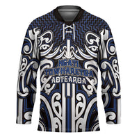 Custom Aotearoa Ngati Tuwharetoa Hockey Jersey Maori Tribal Pattern Mix Poutama