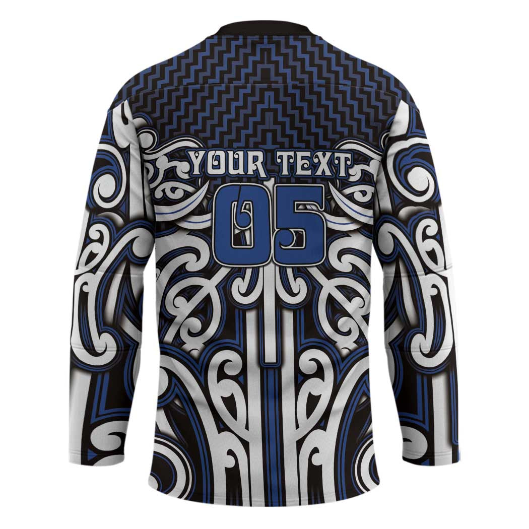 Custom Aotearoa Ngati Tuwharetoa Hockey Jersey Maori Tribal Pattern Mix Poutama
