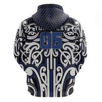 Custom Aotearoa Ngati Tuwharetoa Hoodie Maori Tribal Pattern Mix Poutama