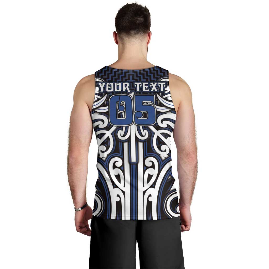 Custom Aotearoa Ngati Tuwharetoa Men Tank Top Maori Tribal Pattern Mix Poutama LT05 - Polynesian Pride