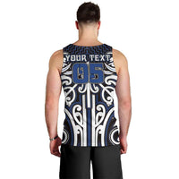 Custom Aotearoa Ngati Tuwharetoa Men Tank Top Maori Tribal Pattern Mix Poutama LT05 - Polynesian Pride