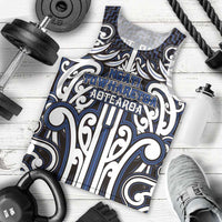 Custom Aotearoa Ngati Tuwharetoa Men Tank Top Maori Tribal Pattern Mix Poutama LT05 - Polynesian Pride