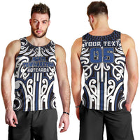 Custom Aotearoa Ngati Tuwharetoa Men Tank Top Maori Tribal Pattern Mix Poutama LT05 - Polynesian Pride
