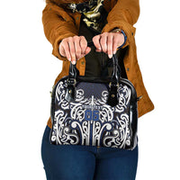 Custom Aotearoa Ngati Tuwharetoa Shoulder Handbag Maori Tribal Pattern Mix Poutama