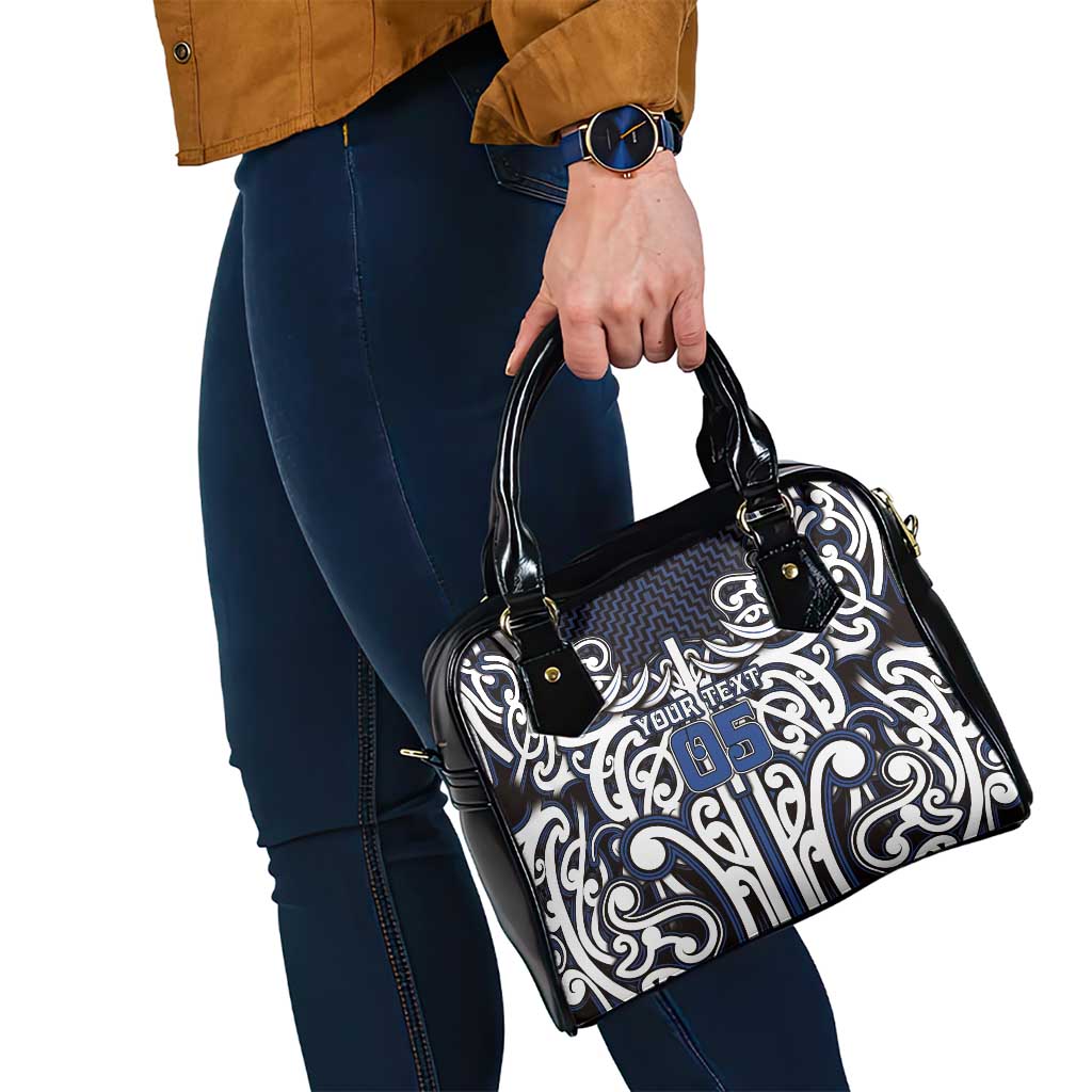 Custom Aotearoa Ngati Tuwharetoa Shoulder Handbag Maori Tribal Pattern Mix Poutama
