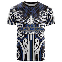 Custom Aotearoa Ngati Tuwharetoa T Shirt Maori Tribal Pattern Mix Poutama