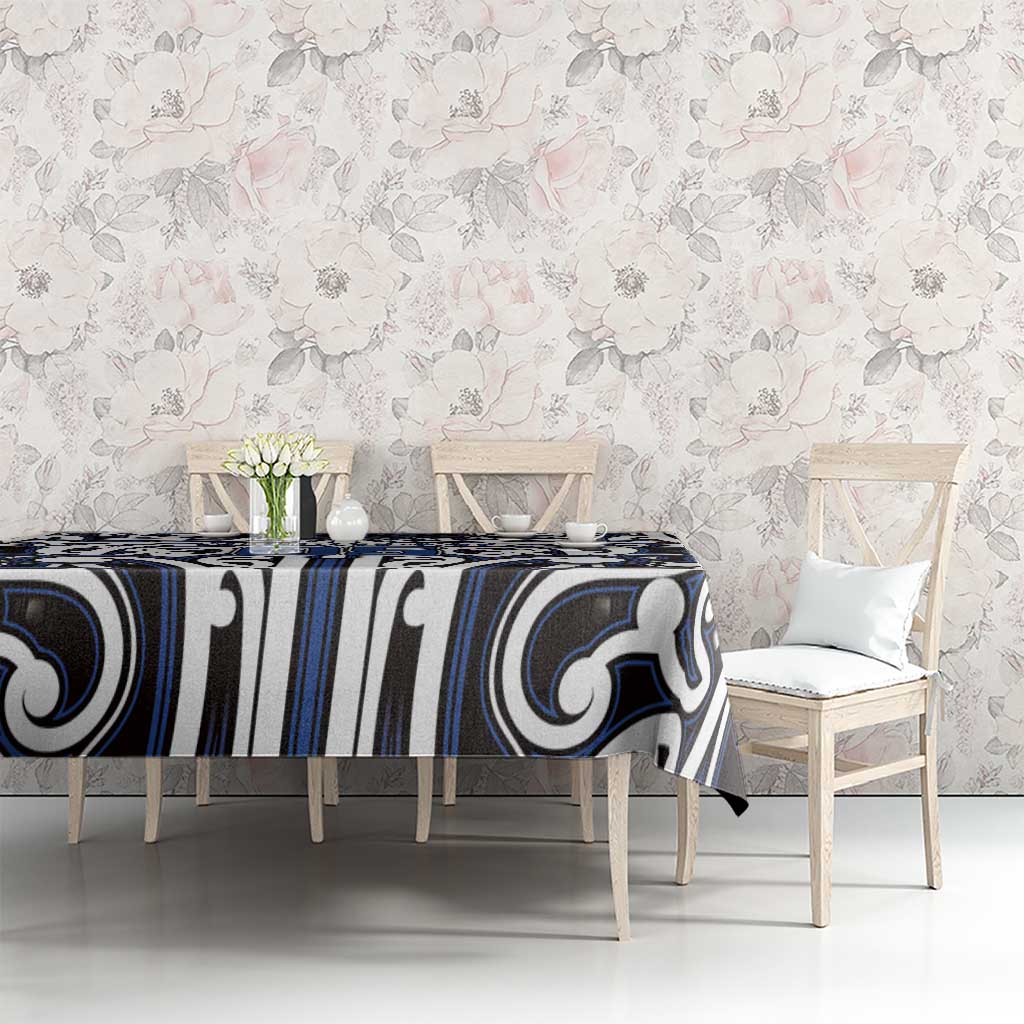Custom Aotearoa Ngati Tuwharetoa Tablecloth Maori Tribal Pattern Mix Poutama
