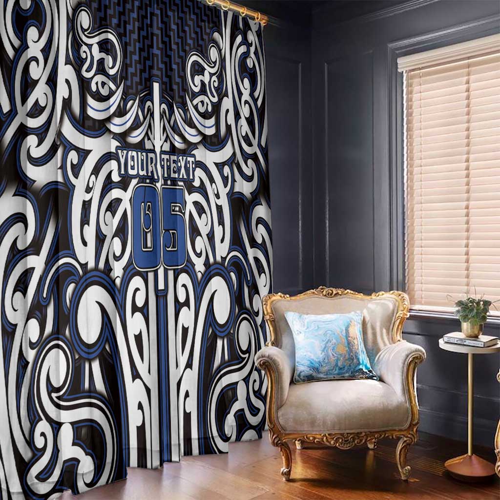 Custom Aotearoa Ngati Tuwharetoa Window Curtain Maori Tribal Pattern Mix Poutama LT05 - Polynesian Pride