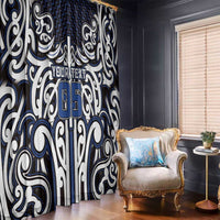 Custom Aotearoa Ngati Tuwharetoa Window Curtain Maori Tribal Pattern Mix Poutama LT05 - Polynesian Pride