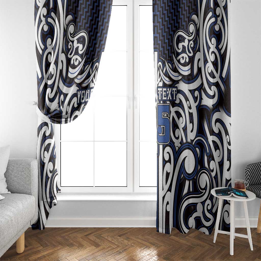 Custom Aotearoa Ngati Tuwharetoa Window Curtain Maori Tribal Pattern Mix Poutama LT05 - Polynesian Pride