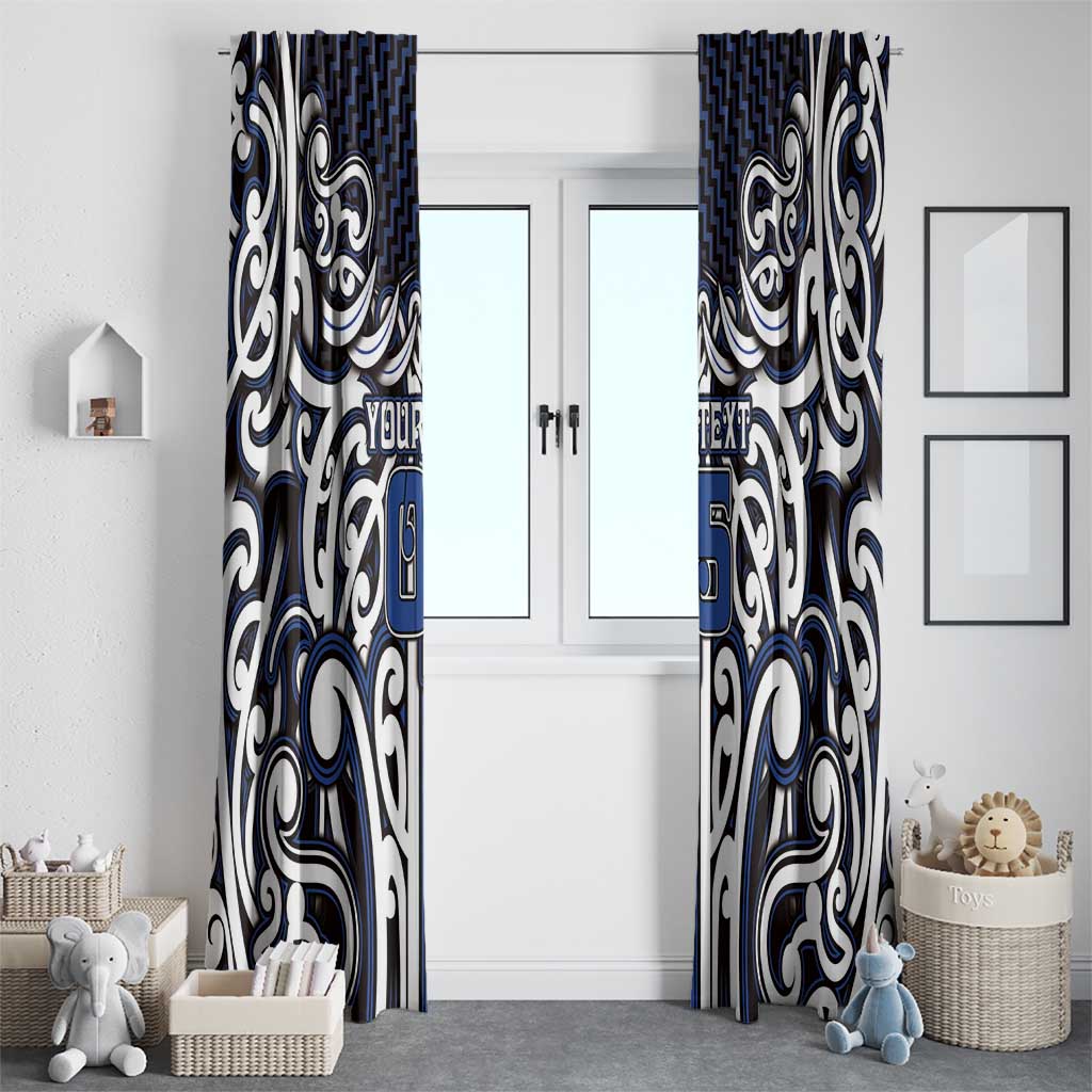 Custom Aotearoa Ngati Tuwharetoa Window Curtain Maori Tribal Pattern Mix Poutama LT05 - Polynesian Pride