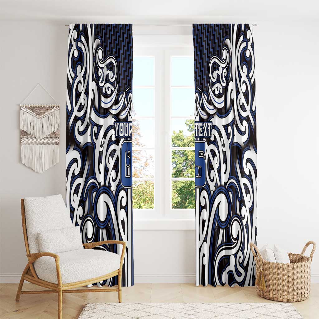 Custom Aotearoa Ngati Tuwharetoa Window Curtain Maori Tribal Pattern Mix Poutama LT05 - Polynesian Pride