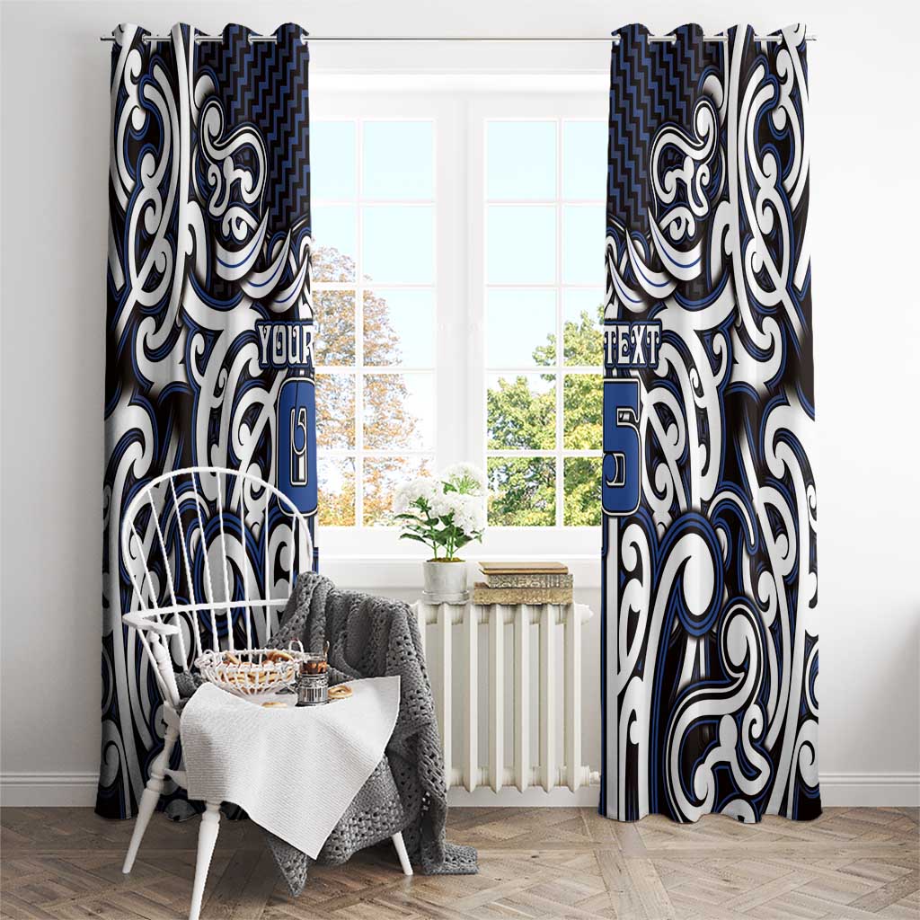 Custom Aotearoa Ngati Tuwharetoa Window Curtain Maori Tribal Pattern Mix Poutama LT05 - Polynesian Pride
