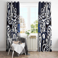 Custom Aotearoa Ngati Tuwharetoa Window Curtain Maori Tribal Pattern Mix Poutama LT05 - Polynesian Pride