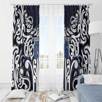 Custom Aotearoa Ngati Tuwharetoa Window Curtain Maori Tribal Pattern Mix Poutama LT05 - Polynesian Pride