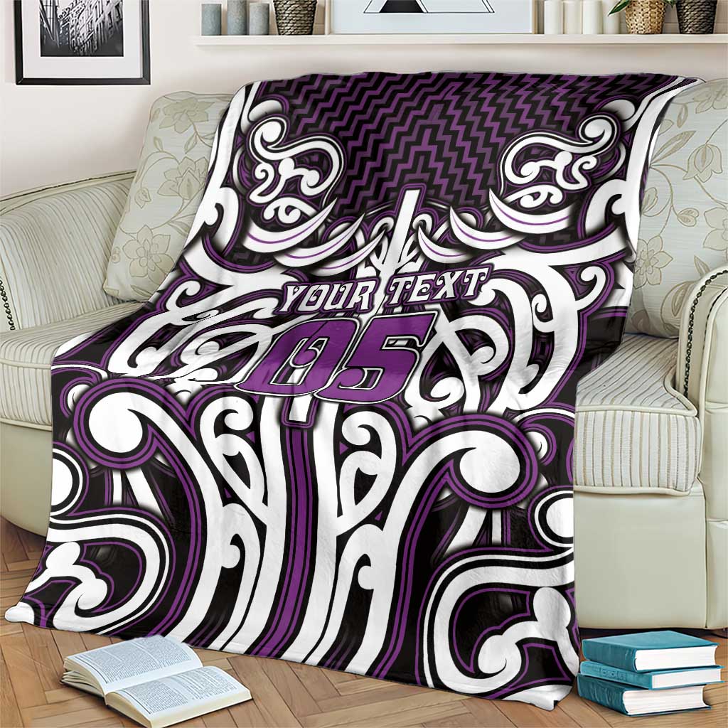 Custom Aotearoa Rangitane Blanket Maori Tribal Pattern Mix Poutama