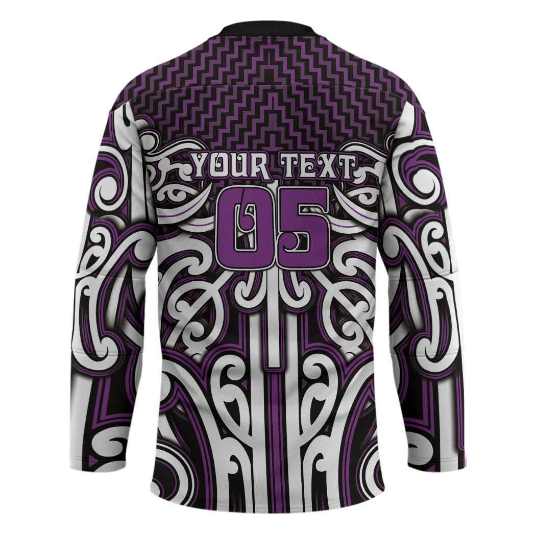 Custom Aotearoa Rangitane Hockey Jersey Maori Tribal Pattern Mix Poutama