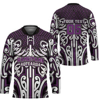 Custom Aotearoa Rangitane Hockey Jersey Maori Tribal Pattern Mix Poutama