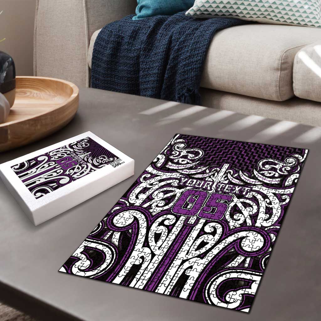 Custom Aotearoa Rangitane Puzzle Maori Tribal Pattern Mix Poutama