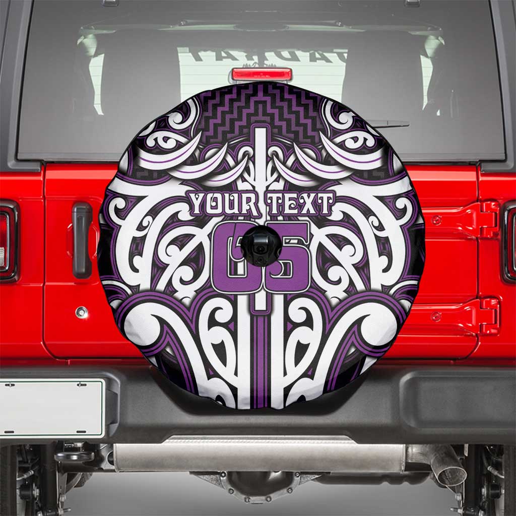 Custom Aotearoa Rangitane Spare Tire Cover Maori Tribal Pattern Mix Poutama