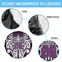 Custom Aotearoa Rangitane Spare Tire Cover Maori Tribal Pattern Mix Poutama