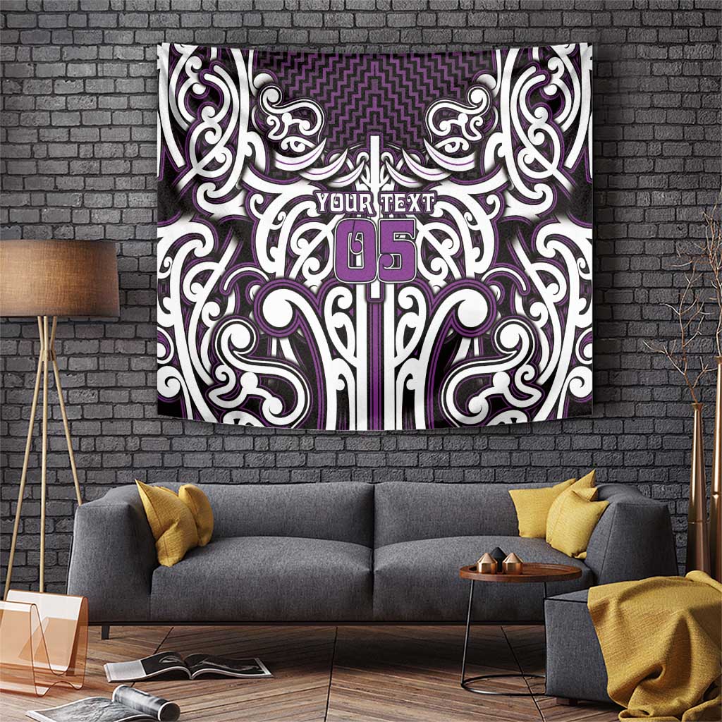 Custom Aotearoa Rangitane Tapestry Maori Tribal Pattern Mix Poutama