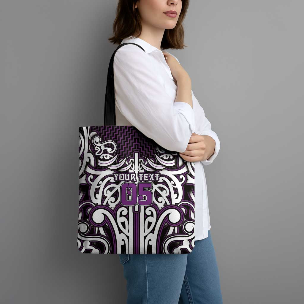 Custom Aotearoa Rangitane Tote Bag Maori Tribal Pattern Mix Poutama