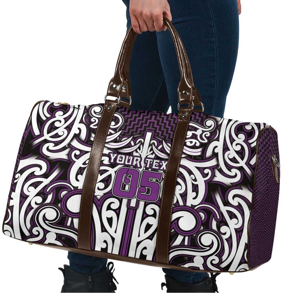 Custom Aotearoa Rangitane Travel Bag Maori Tribal Pattern Mix Poutama LT05 - Polynesian Pride