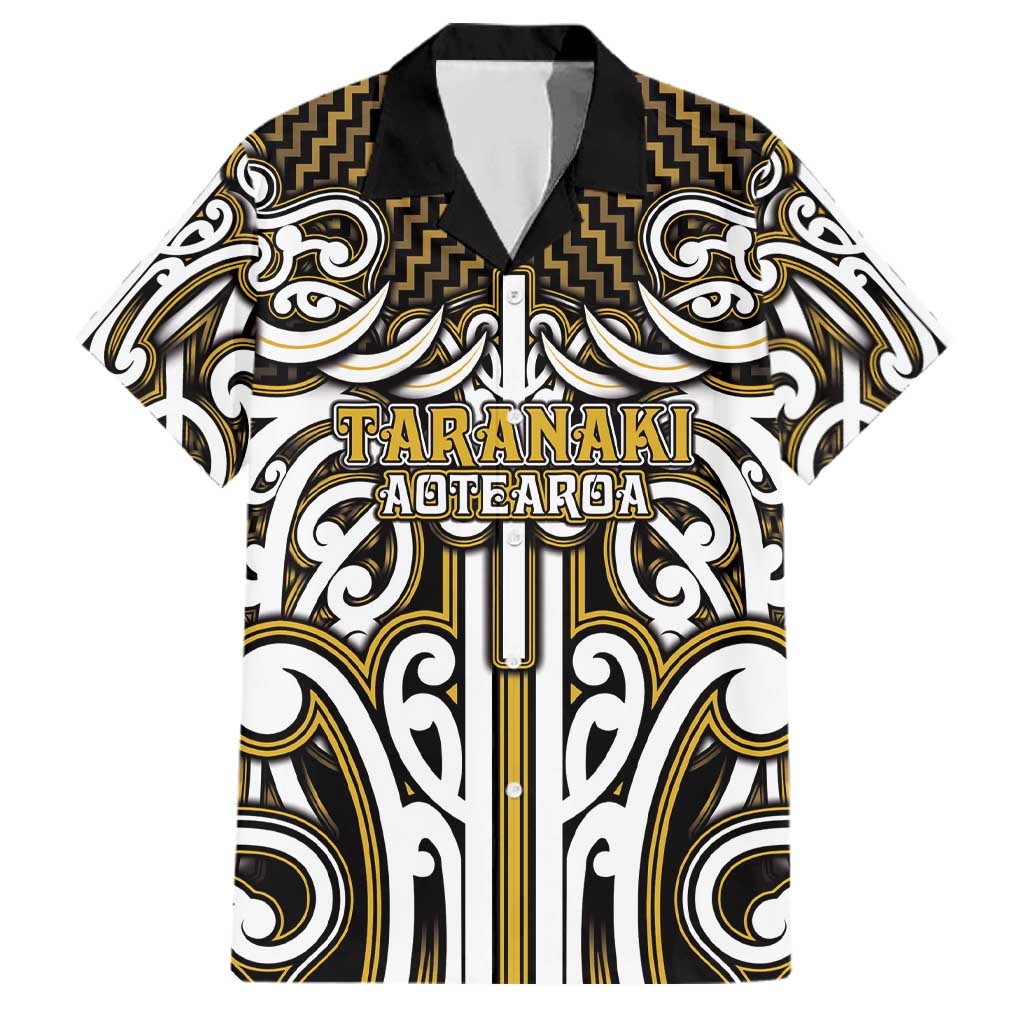 Custom Aotearoa Taranaki Family Matching Mermaid Dress and Hawaiian Shirt Maori Tribal Pattern Mix Poutama LT05 Dad's Shirt - Short Sleeve Yellow - Polynesian Pride