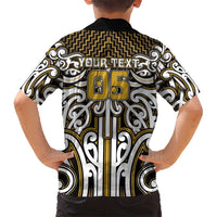 Custom Aotearoa Taranaki Hawaiian Shirt Maori Tribal Pattern Mix Poutama